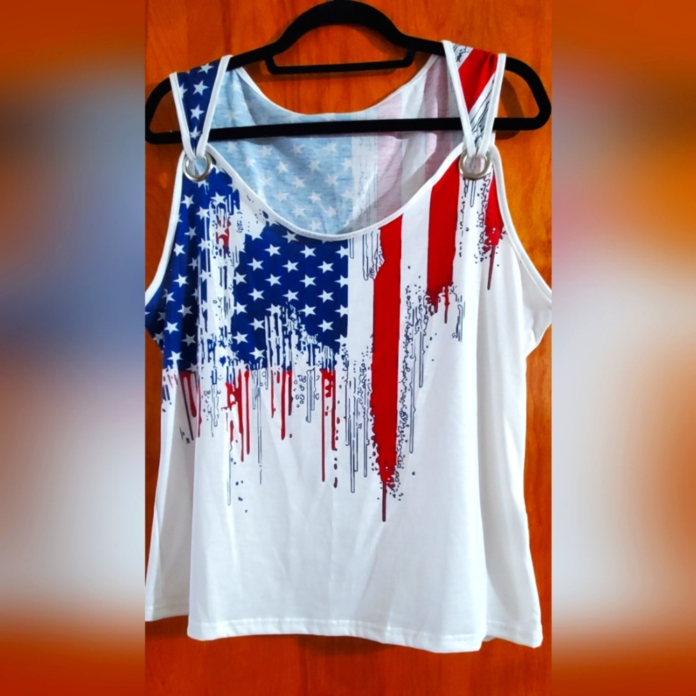 Women's American Flag Tank Top